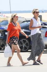 SHARON STONE Out and About in Venice Beach 08/11/2016