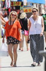 SHARON STONE Out and About in Venice Beach 08/11/2016