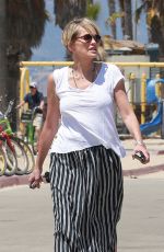 SHARON STONE Out and About in Venice Beach 08/11/2016