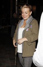 SHERIDAN SMITH Leaves Savoy Theatre in London 08/11/2016