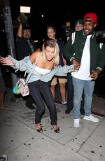 SOFIA RICHIE at Nice Guy in West Hollywood 08/24/2016