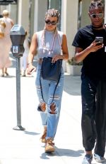 SOFIA RICHIE in RIpped Jeans Out in Beverly Hills 08/03/2016