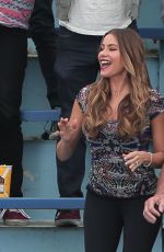 SOFIA VERGARA on the Set of 
