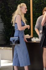 SOPHIE TURNER Out and Abouit in Brentwood 08/13/2016