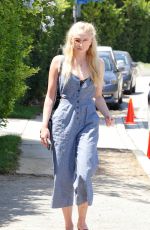 SOPHIE TURNER Out and Abouit in Brentwood 08/13/2016