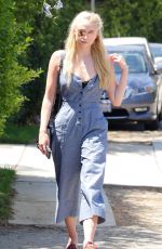 SOPHIE TURNER Out and Abouit in Brentwood 08/13/2016