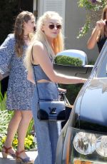 SOPHIE TURNER Out and Abouit in Brentwood 08/13/2016