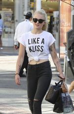 SOPHIE TURNER Out and About in West Hollywood 08/18/2016