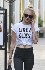 SOPHIE TURNER Out and About in West Hollywood 08/18/2016