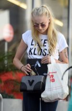 SOPHIE TURNER Out Shopping in Los Angeles 08/23/2016