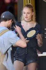 SOPHIE TURNER Shopping at The Grove in Los Angeles 08/11/2016