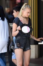 SOPHIE TURNER Shopping at The Grove in Los Angeles 08/11/2016