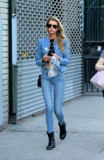 STELLA MAXWELL in Jeans Out Shopping in New York 08/30/2016