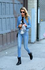 STELLA MAXWELL in Jeans Out Shopping in New York 08/30/2016