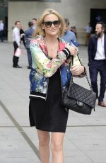 STEPHANIE PRATT Leaves BBC Radio1 Studios in London 08/04/2016