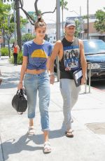 TAYLOR HILL with Boyfriend Michael Shank Out in Los Angeles 08/23/2016