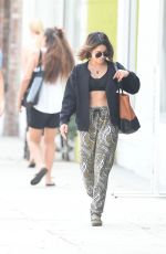 VANESSA HUDGENS Heading to Pilates Class in Los Angeles 08/26/2016