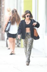 VANESSA HUDGENS Heading to Pilates Class in Los Angeles 08/26/2016