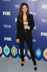 VICTORIA JUSTICE at Fox Summer TCA All-star Party in West Hollywood 08/08/2016