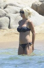 VICTORIA SILVSTEDT in Bikini on a Beach in Sardinia 08/08/2016
