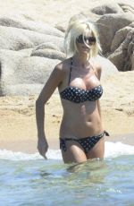 VICTORIA SILVSTEDT in Bikini on a Beach in Sardinia 08/08/2016