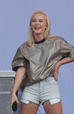 ZARA LARSSON at V Festival at Hylands Park in Chelmsford 08/20/2016