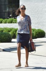 ZOE SALDANA Out and About in West Hollywood 08/09/2016