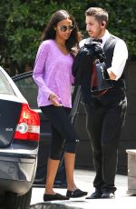 ZOE SALDANA Out in Beverly Hills 08/05/2016