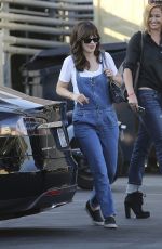 ZOOEY DESCHANEL Arrivea at Jimmy Kimmel Live in Hollywood 08/30/2016