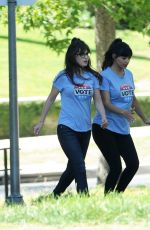 ZOOEY DESCHANEL on the Set of 