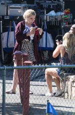 ABIGAIL BRESLIN on the set of 