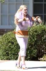 ABIGAIL BRESLIN on the Set of "Scream Queens