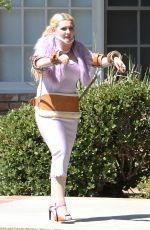 ABIGAIL BRESLIN on the Set of "Scream Queens