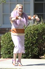 ABIGAIL BRESLIN on the Set of "Scream Queens