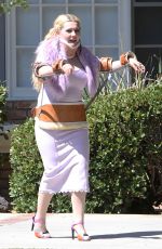 ABIGAIL BRESLIN on the Set of "Scream Queens
