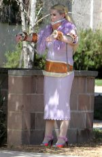 ABIGAIL BRESLIN on the Set of "Scream Queens