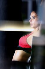 ADRIANA LIMA at a Gym Session Photoshoot in New York 09/062016