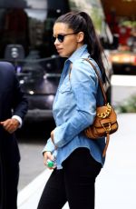 ADRIANA LIMA at a Gym Session Photoshoot in New York 09/062016