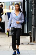 ADRIANA LIMA at a Gym Session Photoshoot in New York 09/062016