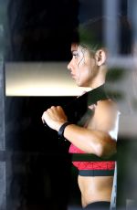 ADRIANA LIMA at a Gym Session Photoshoot in New York 09/062016