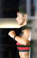 ADRIANA LIMA at a Gym Session Photoshoot in New York 09/062016