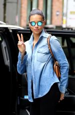 ADRIANA LIMA at a Gym Session Photoshoot in New York 09/062016