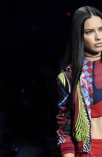 ADRIANA LIMA at Versace Fashion Show at Milan Fashion Week 09/23/2016