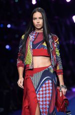 ADRIANA LIMA at Versace Fashion Show at Milan Fashion Week 09/23/2016