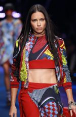 ADRIANA LIMA at Versace Fashion Show at Milan Fashion Week 09/23/2016