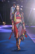 ADRIANA LIMA at Versace Fashion Show at Milan Fashion Week 09/23/2016