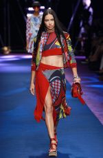 ADRIANA LIMA at Versace Fashion Show at Milan Fashion Week 09/23/2016