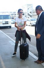 ALESSANDRA AMBROSIO Arrives at LAX Airport in Los Angeles 09/26/2016