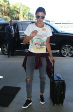 ALESSANDRA AMBROSIO Arrives at LAX Airport in Los Angeles 09/26/2016