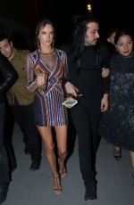 ALESSANDRA AMBROSIO at Balmain Aftershow Party in Paris 09/29/2016